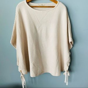 Loft Cream Poncho Sweater XS/S